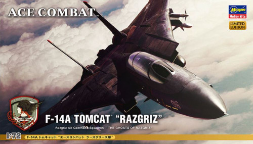 Ace Combat F-14A Tomcat Razgriz Jet Fighter (Ltd Edition) 1/72 Hasegawa