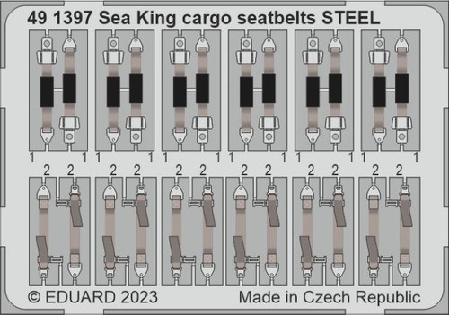 Sea King HU.5 Cargo Seatbelts Steel for ARX (Painted) 1/48 Eduard