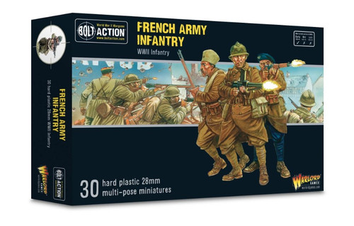 Bolt Action: WWII French Army Infantry (30) (Plastic) 28mm Warlord Games