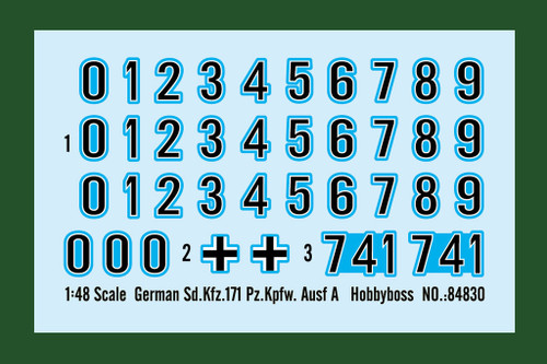 German SdKfz 171 PzKpfw Ausf A Tank 1/48 Hobby Boss
