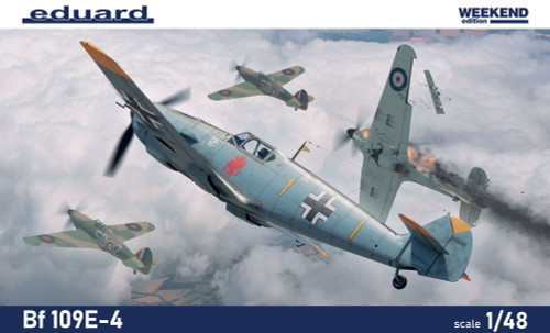 WWII Bf 109E-4 German Fighter (Wkd Edition Plastic Kit) 1/48 Eduard