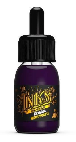 Inks: Night Purple Acrylic 30ml Bottle AK Interactive