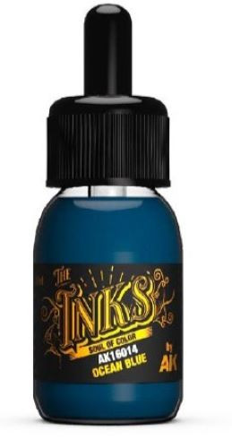 Inks: Ocean Blue Acrylic 30ml Bottle AK Interactive