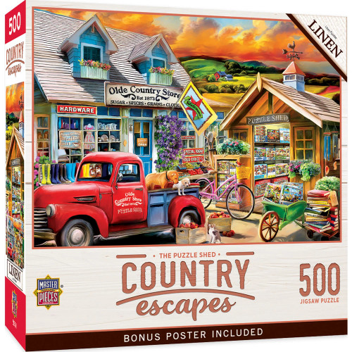 Country Escapes: The Puzzle Shed (Olde Country Store) Puzzle (500pc) Masterpieces Puzzles