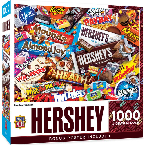 Hershey: Hershey Explosion Candy Collage Puzzle (1000pc) Masterpieces Puzzles