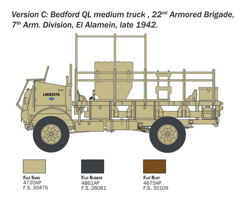 Bedford QL Medium Truck 1/35 Italeri