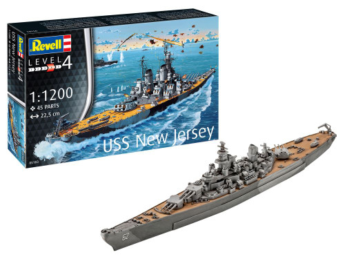 USS New Jersey Battleship 1/1200 Revell Germany
