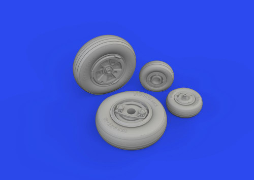 Gannet Wheels for ARX (Mask & Resin) 1/48 Eduard