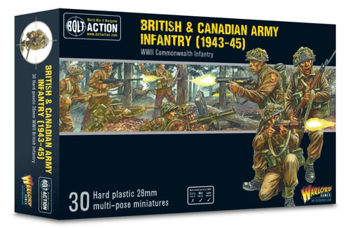 Bolt Action: WWII British & Canadian Army Infantry 1943-45 (30) (Plastic) 28mm Warlord Games