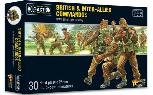 Bolt Action: WWII British & Inter-Allied Commandos (30) (Plastic) 28mm Warlord Games