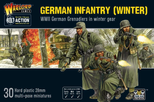 Bolt Action: WWII German Infantry Grenadiers Winter (30) (Plastic) 28mm Warlord Games