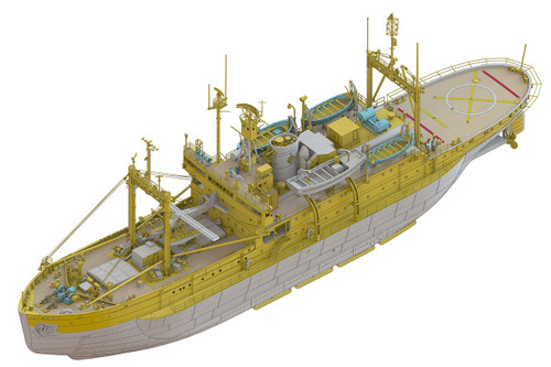 Soya 2nd Corps Antarctica Observation Ship Super Detail Version (New Tool) 1/250 Hasegawa