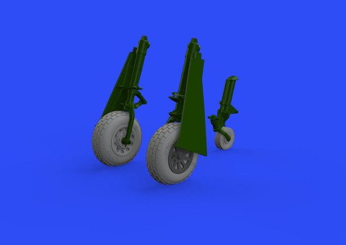 P51B/C Wheels w/Block Tread for EDU