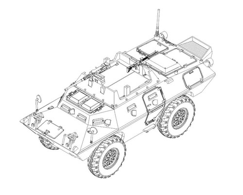 USAF XM706E2 Armored Vehicle 1/72 Trumpeter
