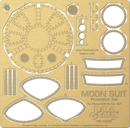Moon Suit Photo-Etch Set for MOA 1/10 Paragrafix