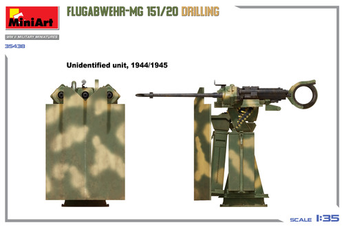 WWII German Flugabwehr-MG 151/20 Drilling Gun Mount 1/35 MiniArt