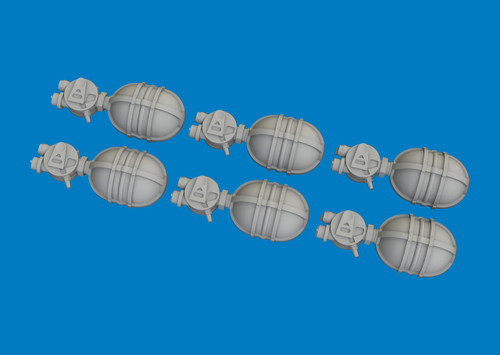 WWII USAAF Oxygen Cylinder A4 (Resin) 1/72 Eduard