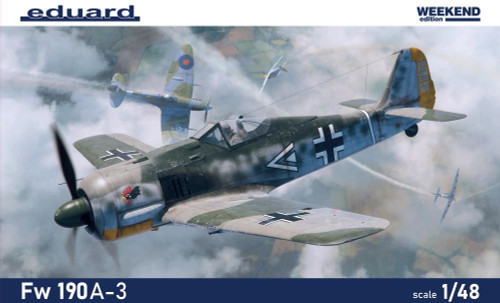 WWII Fw 190A-3 German Fighter (Wkd Edition Plastic Kit) 1/48 Eduard