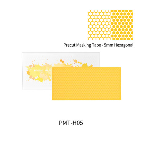 Shaped Precut Masking Tape: 5mm Hexagonal DSPIAE