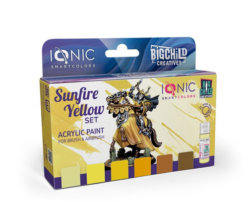 Sunfire Yellow Acrylic Paint Set (6 Colors) 20ml Bottles Ionic Smart Colors