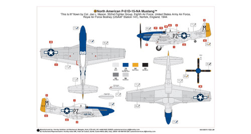 North American P-51D Mustang Fighter 1/24 Airfix