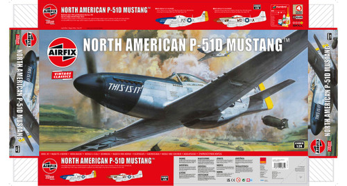 North American P-51D Mustang Fighter 1/24 Airfix