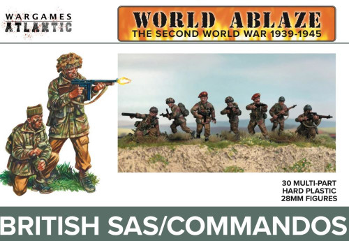 World Ablaze WWII 1939-45: British SAS/Commandos (30) 28mm Wargames Atlantic