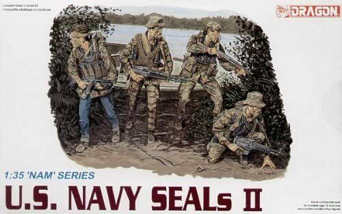 USN Seal Team Set #2 (4) 1/35 Dragon