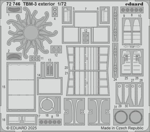TBM-3 Exterior for HBO 1/72 Eduard