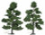 Medium Green Ready-Made Trees 7" - 8" Woodland Scenics