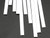 .040 x 1/4 Rectangular Rods Styrene (10) Plastruct Supplies