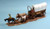 Western Covered Wagon w/2 Oxen, 1 Horse & 3 Figures 1/48 Glencoe