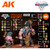 Wargame Series Crusher Dwarf Starter Acrylic Paint Set (14 Colors) 17ml Bottles AK Interactive