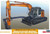 Hitachi Zaxis 135US Cutter Heads Excavator Construction Machinery (Ltd Edition) 1/35 Hasegawa