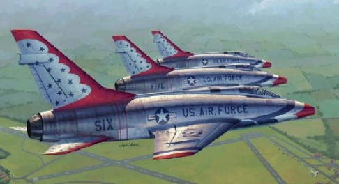 1/32 トランペッター　サンダーバーズ　F100D Amazon.com: Trumpeter 1/32 F100D Super Sabre Attack Fighter