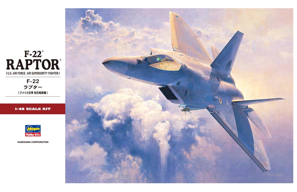 【ユウ】F-22 Raptor \"Strider 1\" 1/48 Hasegawa Ace Combat 7 Skies Unknown F-22 Raptor Strider 1 1