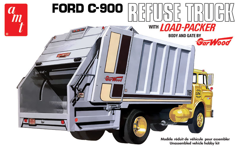 Ford C900 Refuse (Garbage) Truck w/Load Packer 1/25 AMT Models