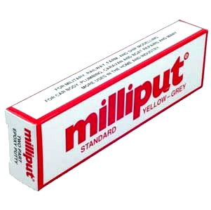 Milliput 2-Part Self Hardening Putty, Silver/Grey, Medium