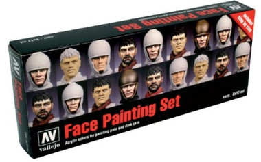 Vallejo Face/Skin Colors Paint Set, 8-Colors, 17Ml