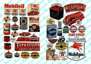 1940-50's Gas Station Posters/Signs (41) JL Innovative N