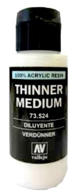 Vallejo Acrylic Thinner Medium : 500ml