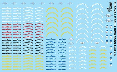 Goodyear Tire & Fender Logos 1/24-1/25 Gofer Racing Decals