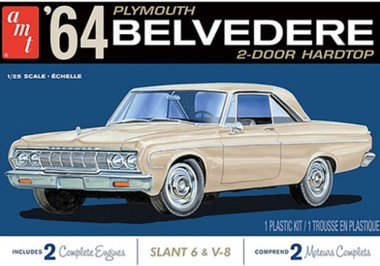 1964 plymouth Belvedere 貴重　ジャンク品 AMT 1964 Plymouth Belvedere (w/Slant 6 Engine) 1:25 Scale