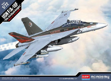 F/A-18F VFA154 Black Knights USN Fighter 1/72 Academy