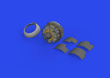 F4F-3A Engine for EDU (Photo-Etch & Resin) 1/48 Eduard