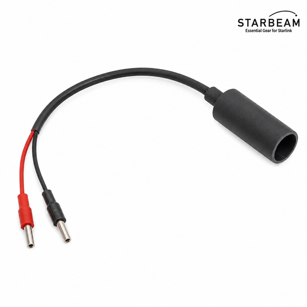 STARBEAM Starlink Power Cable 30cm, Starlink Mini Power Socket with Waterproof Gland to Pin Terminals
