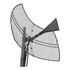 Powertec 4G-5G Ultraband Grid Antenna, 600 to 6500 MHz, N Female