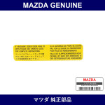 Genuine Mazda Label Retractable Caution - Part No. NA04-51-S02 (NA0451S02)