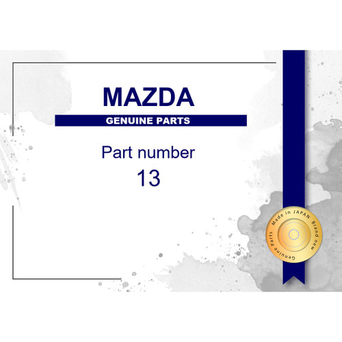 Genuine Mazda Seals - Part No. 1304-10-398 (130410398)