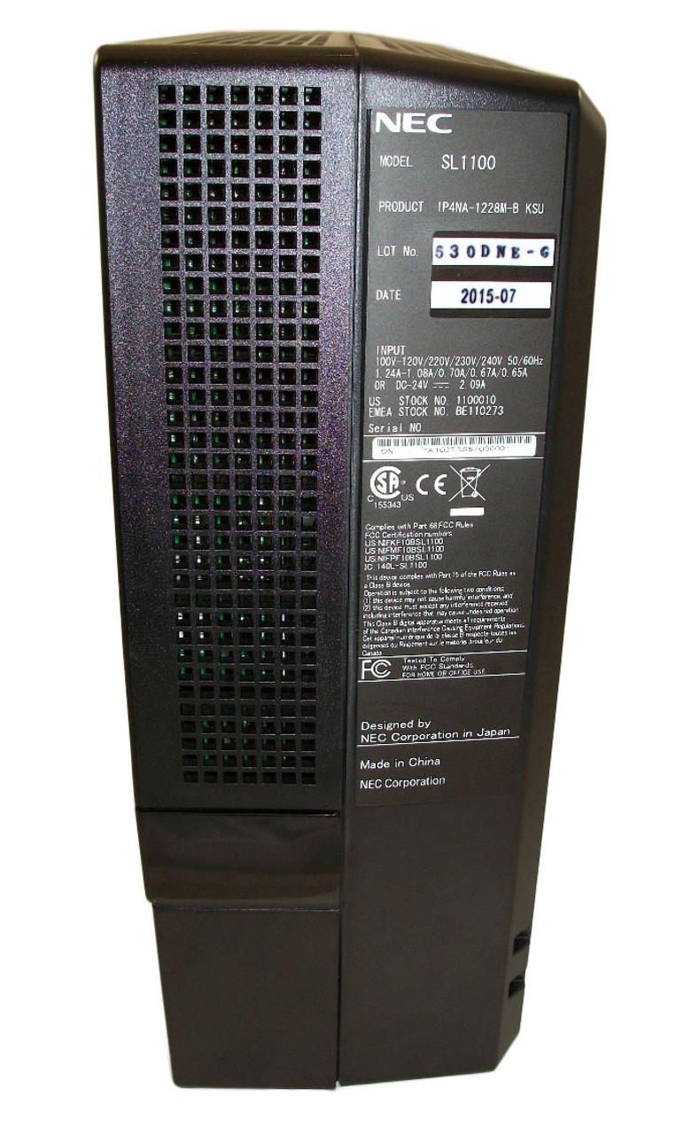 NEC SL1100 IP4NA-1228M-B KSU 1100010